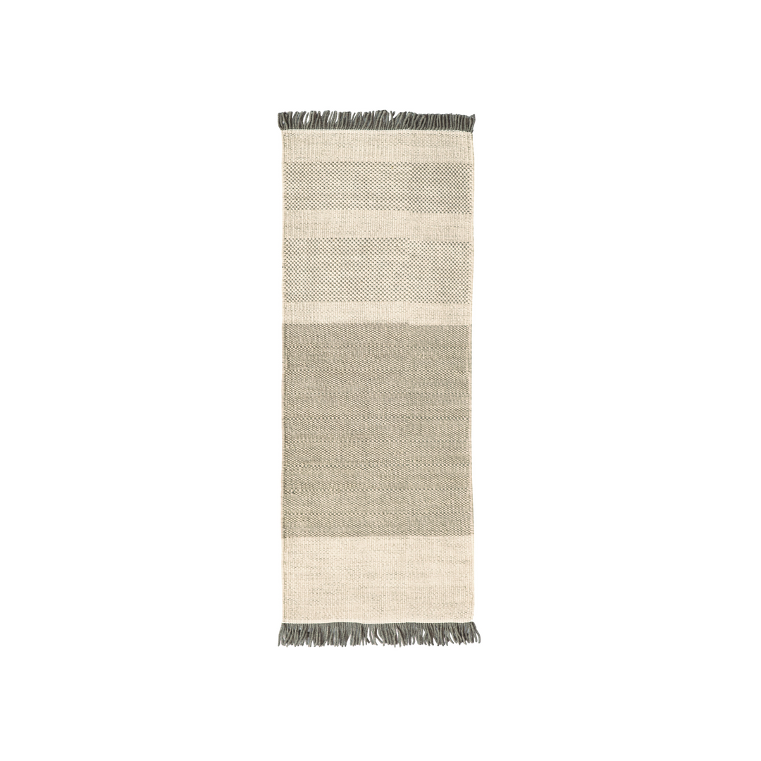 Tres Stripes Runner, L Rug, Pearl 80x240cm by Nanimarquina