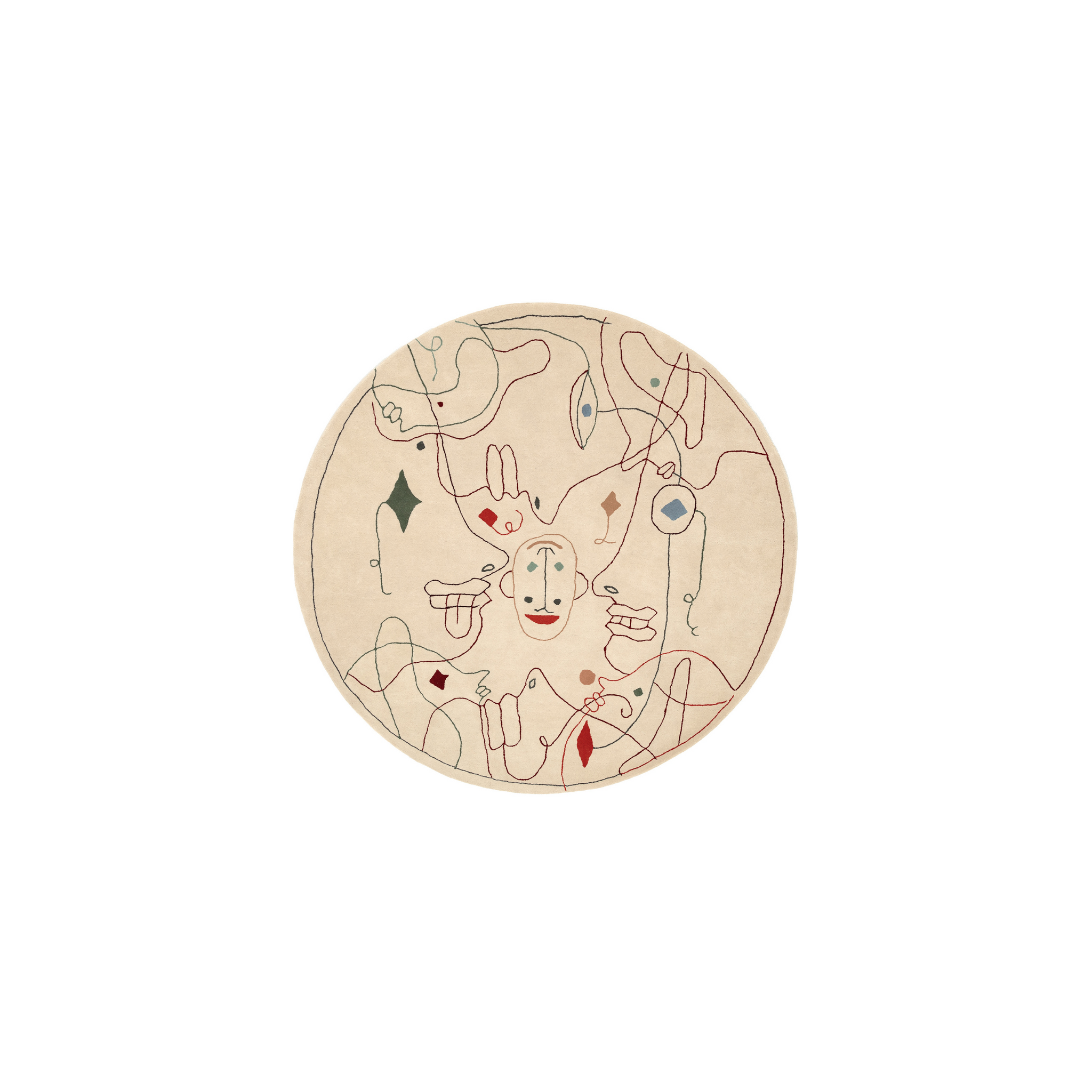 Silhouette Tufting Circular Rug