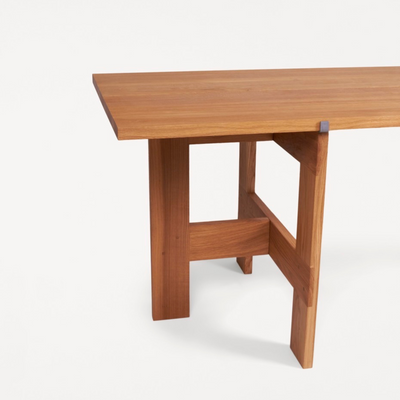 Farmhouse Trestle Table, L220 Planks