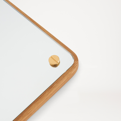 Mirror, Natural Oak