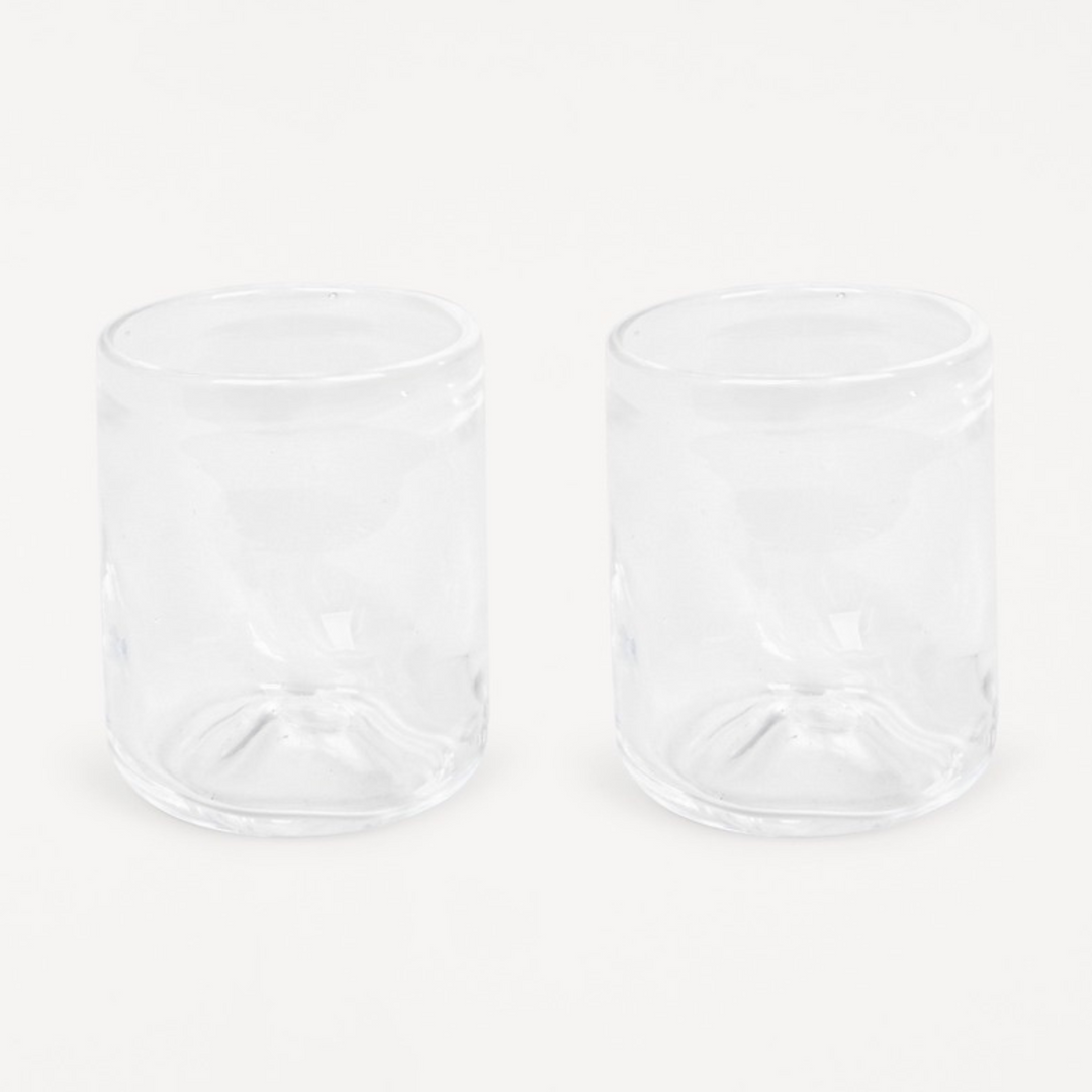 Glass Set of Two, Clear by FRAMA