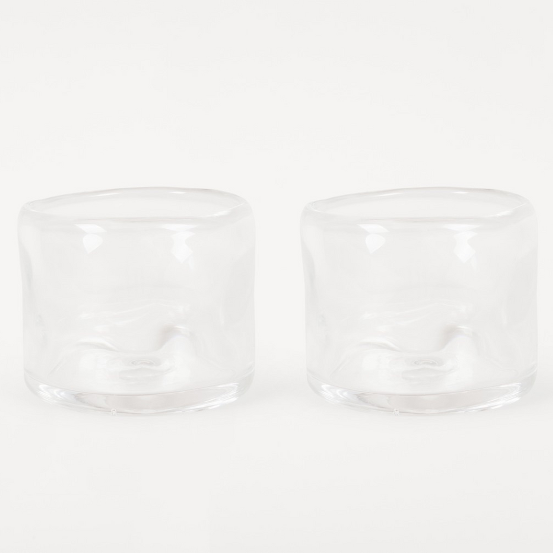 Glass Set of Two, Clear by FRAMA