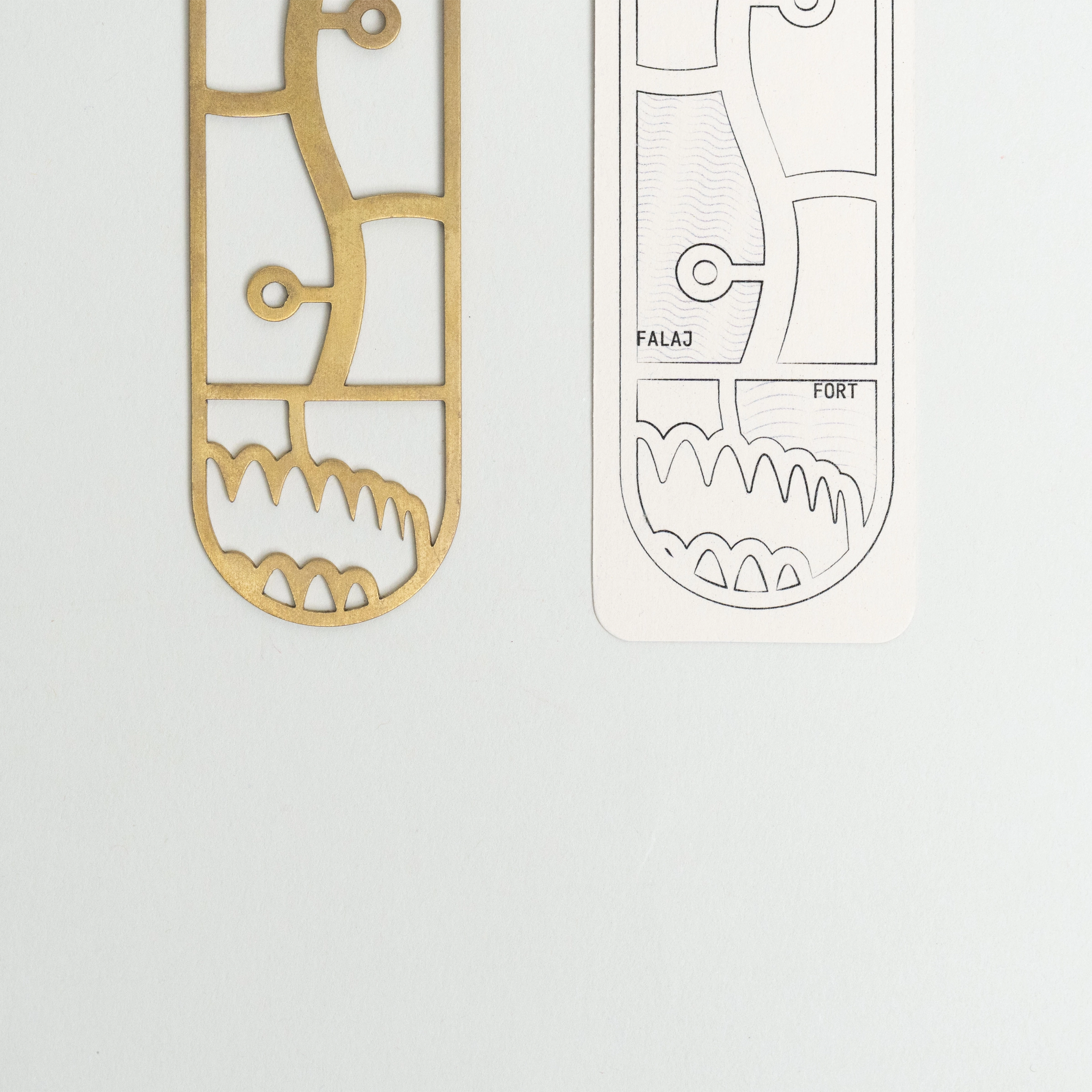 Falaj Brass Bookmark