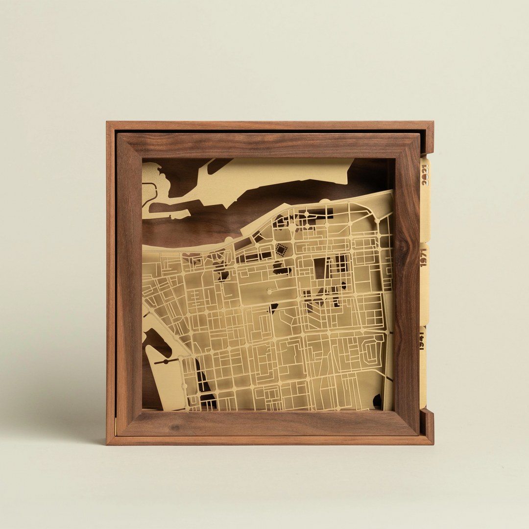 Abu Dhabi Layered Map by Fabrica