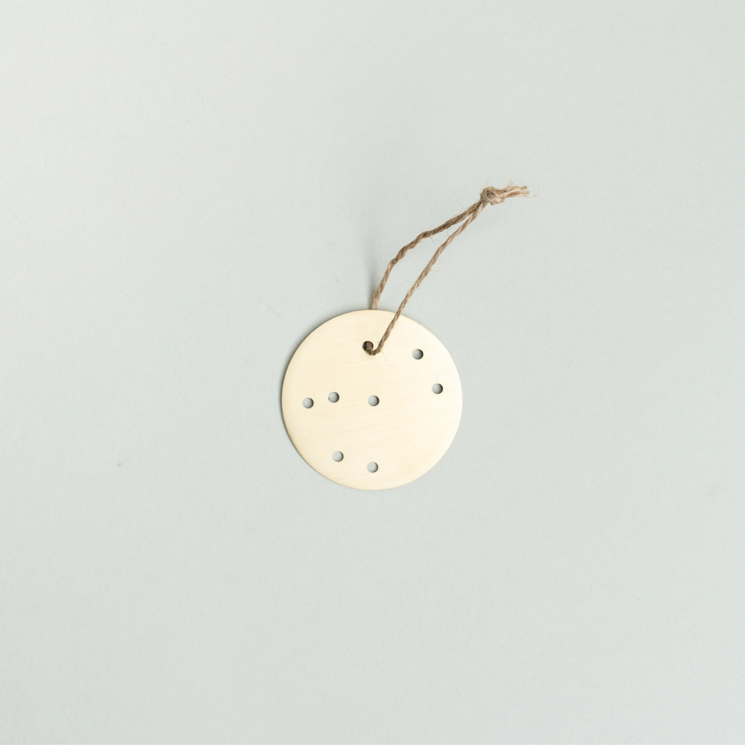 Brass Christmas Ornaments by Fount for AFH