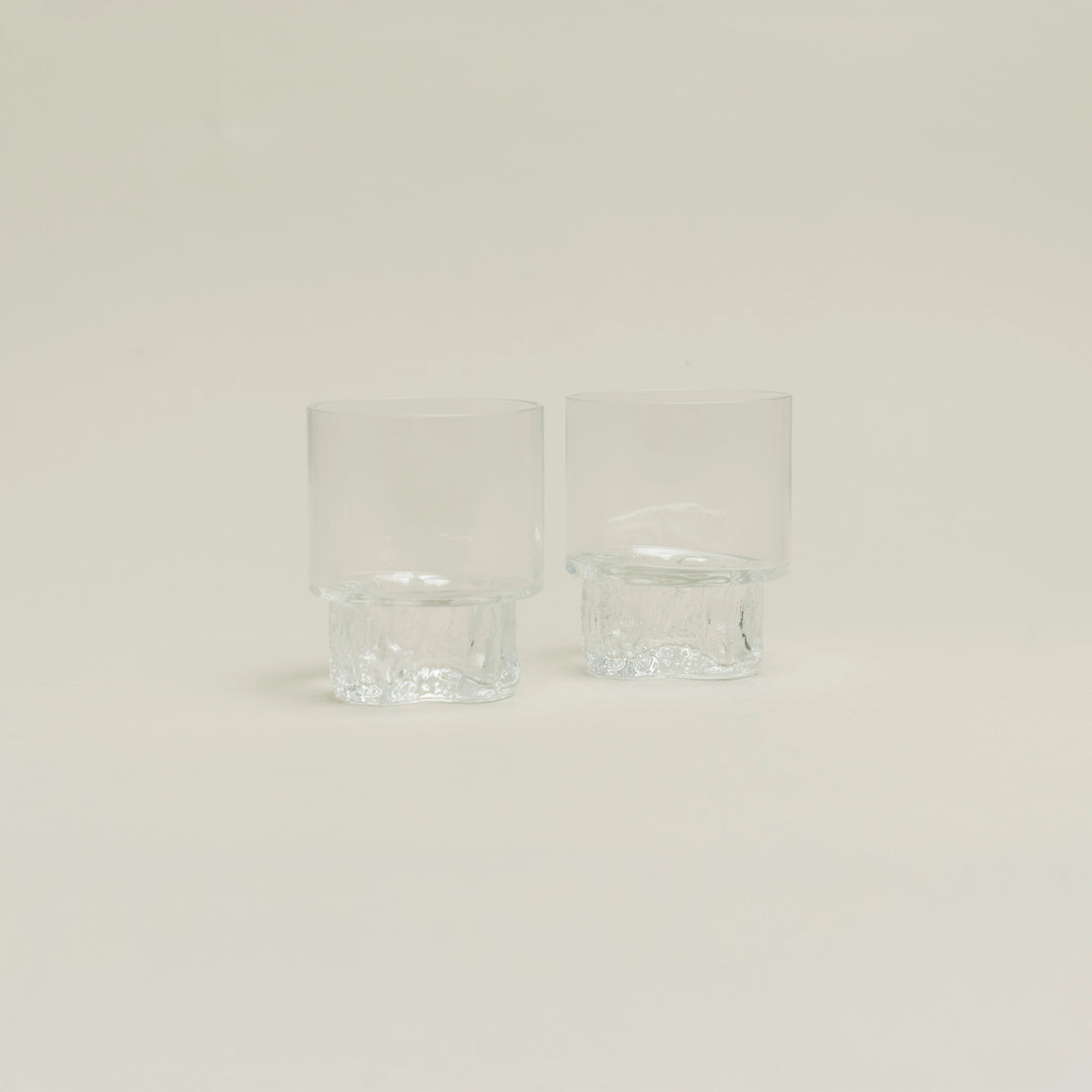 Cerne Cups Clear (set of 2) by Vicara