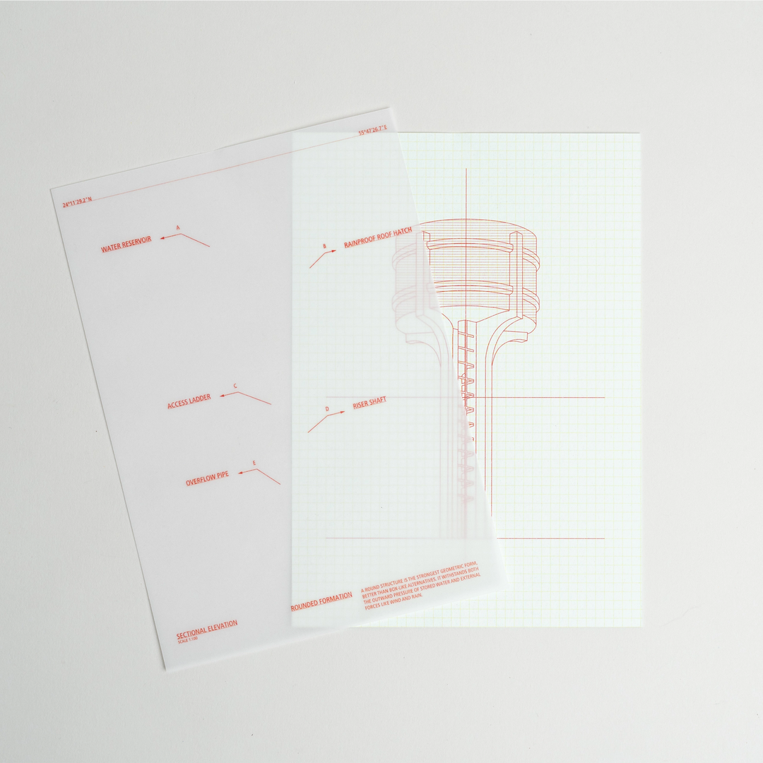 Water Tower Postcards A5 by Fabrica