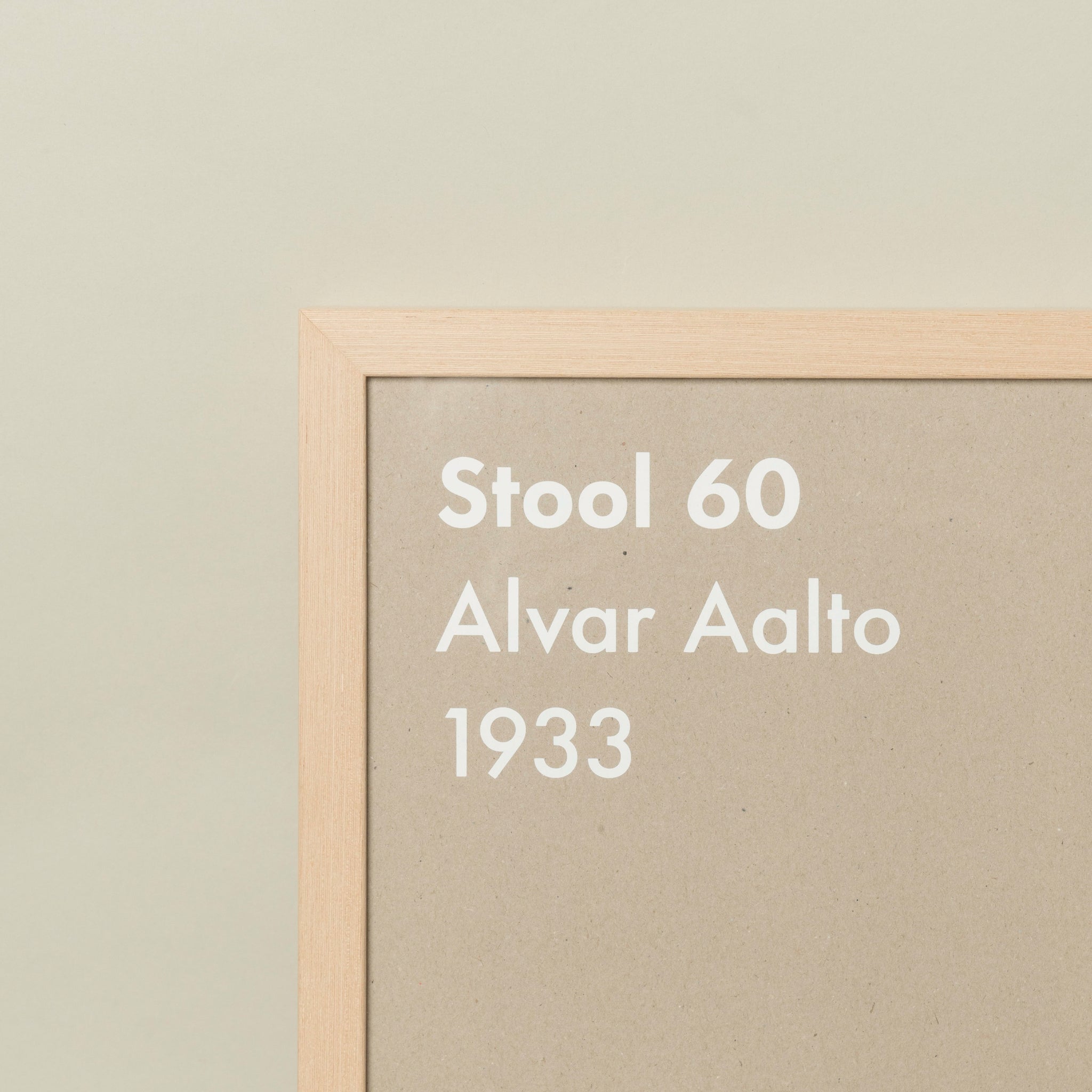 Stool 60 Poster, Greige