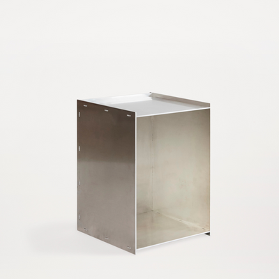 Rivet Box Table, Aluminum