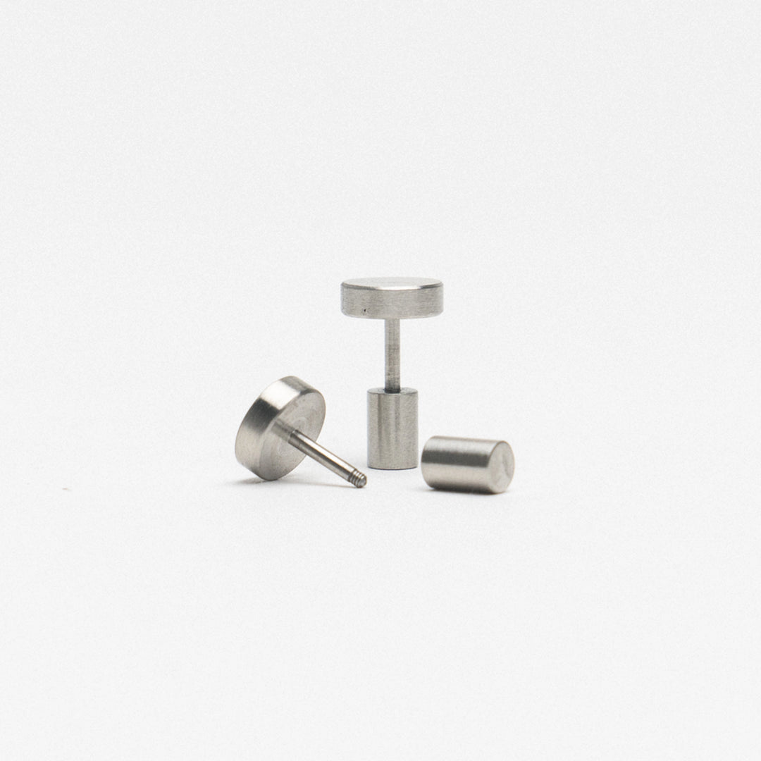 Steel Earring Stud by Oxalá