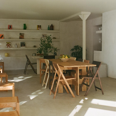 Farmhouse Trestle Table, L220 Planks